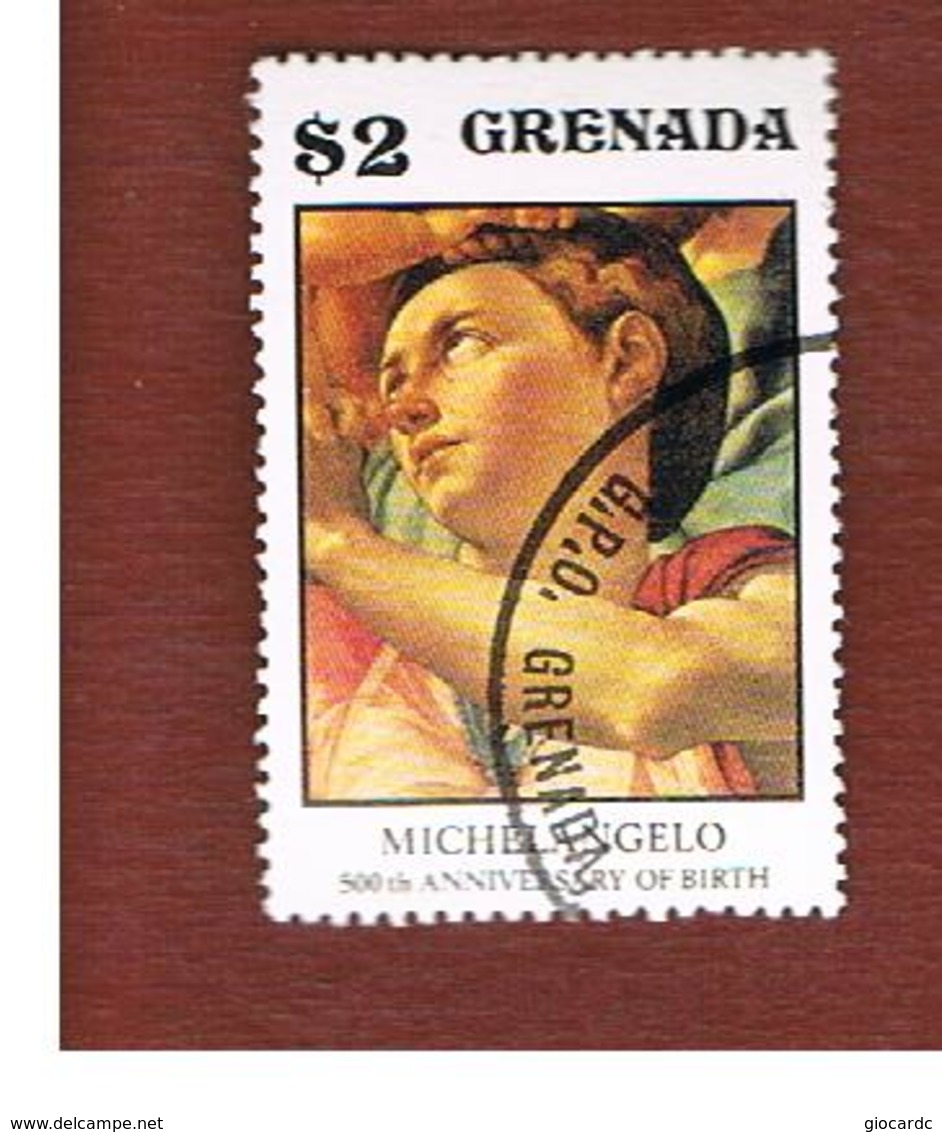 GRENADA - SG  751  - 1975 500^ ANNIV. MICHELANGELO: DONI MADONNA - USED° - Grenada (1974-...)