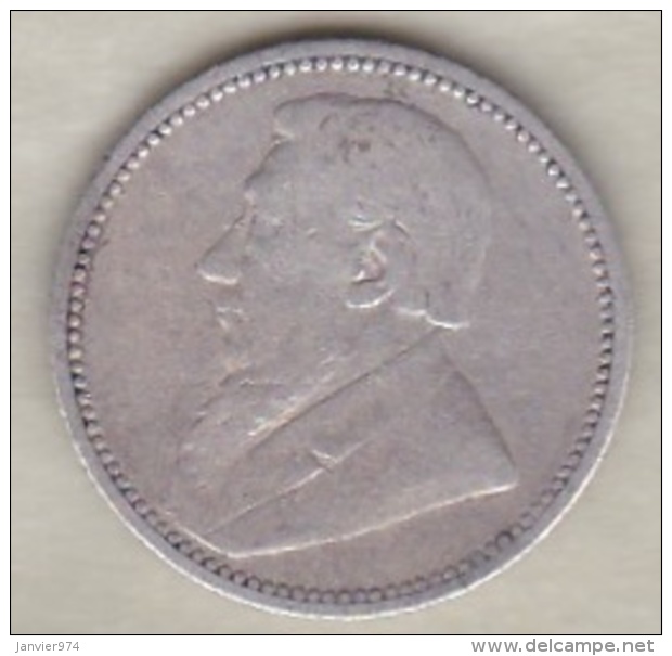 AFRIQUE Du SUD . 6 PENCE 1895 Z.A.R . PAUL KRUGER . ARGENT . KM# 4 - Afrique Du Sud