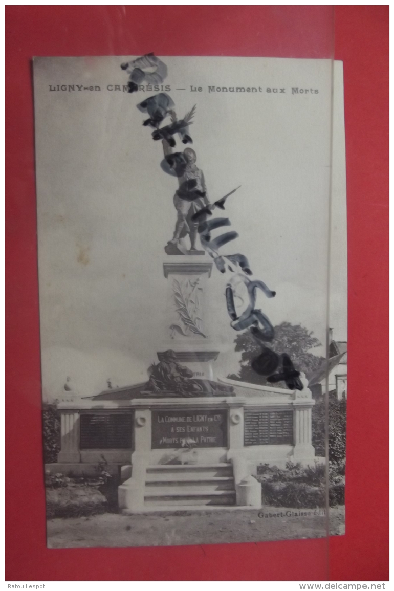 C P  Ligny En Cambresis Monument Aux Morts - Monumentos A Los Caídos