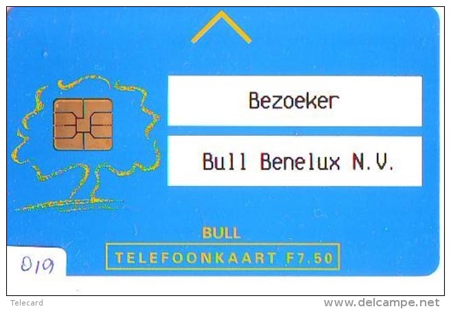 NEDERLAND CHIP TELEFOONKAART CRD-019 * BULL BENELUX * Telecarte A PUCE PAYS-BAS * NL ONGEBRUIKT * MINT - Privé