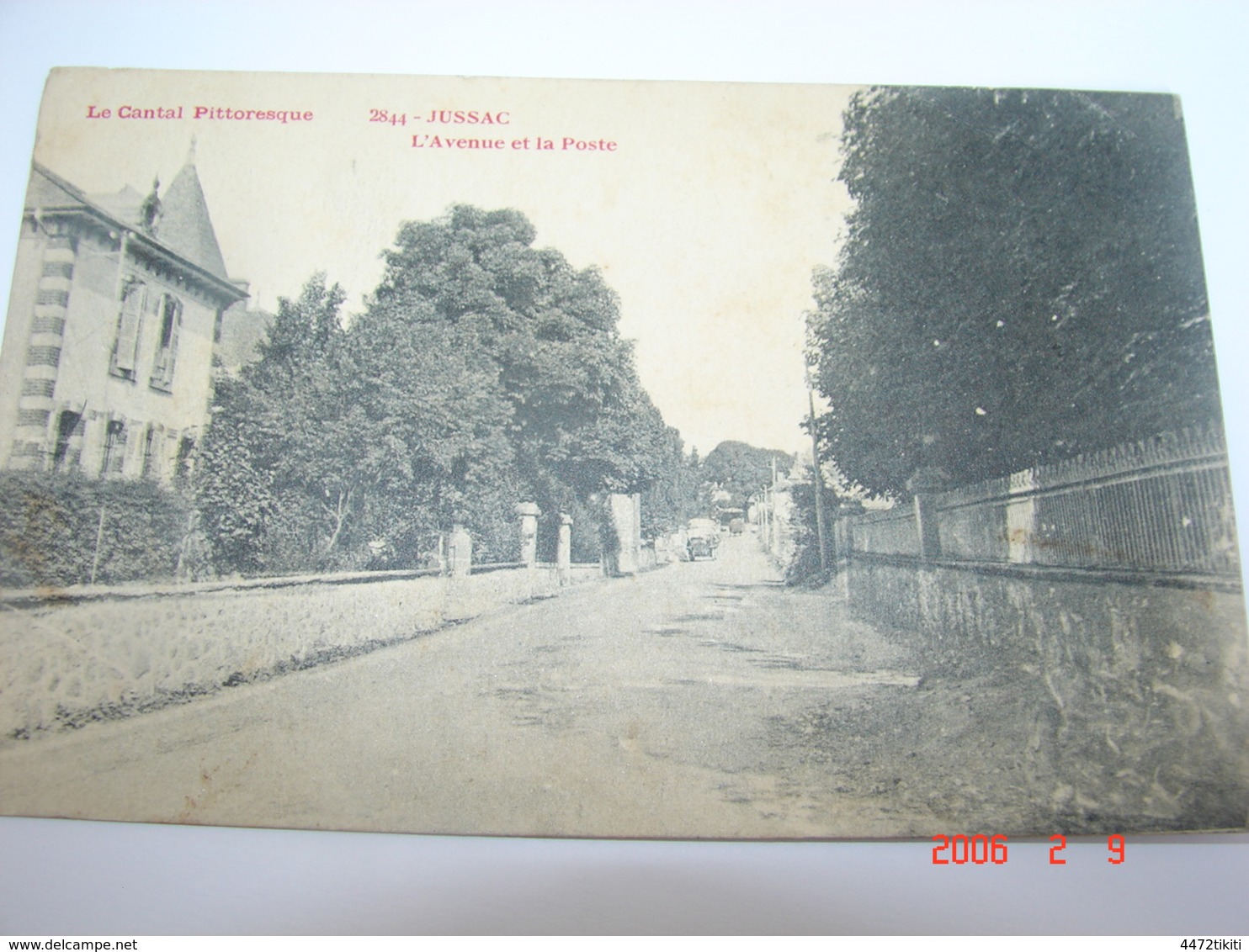 C.P.A.- Jussac (15) - L'Avenue Et La Poste - 1923 - SUP (AP 26) - Jussac