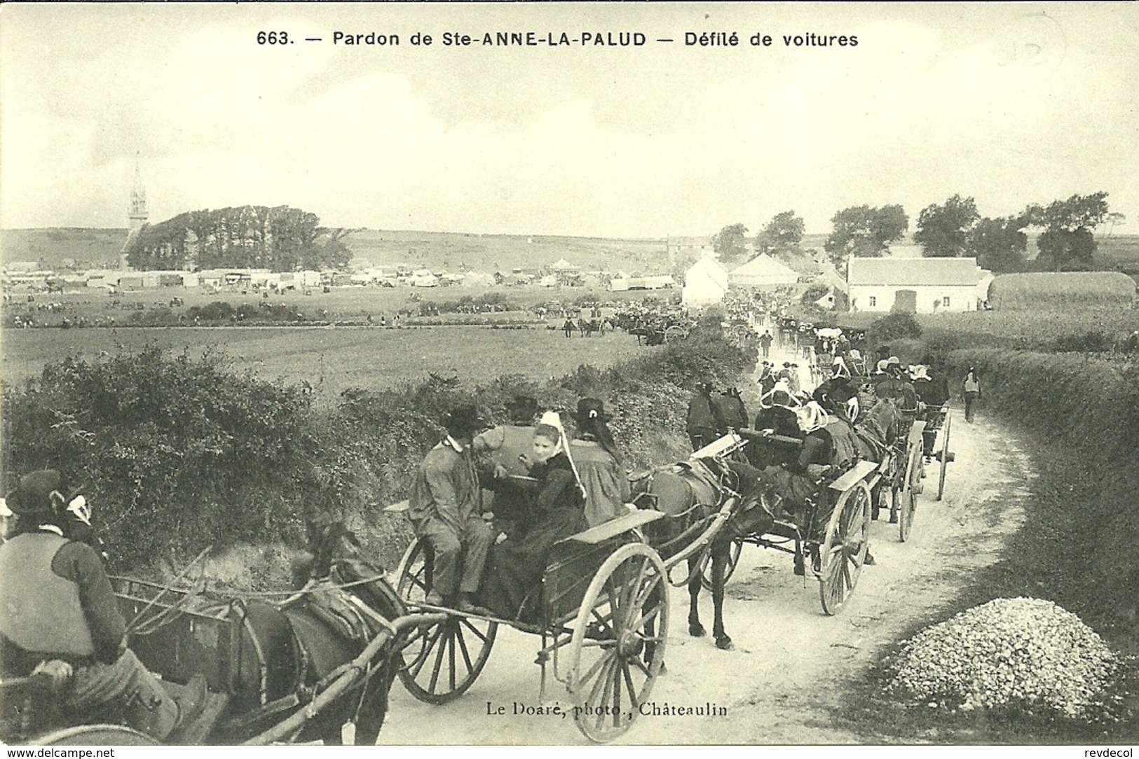 SAINTE-ANNE LA PALUE  -- Pardon, Défilé De Voitures                  -- Le Doaré 663 - Sainte Anne D'Auray