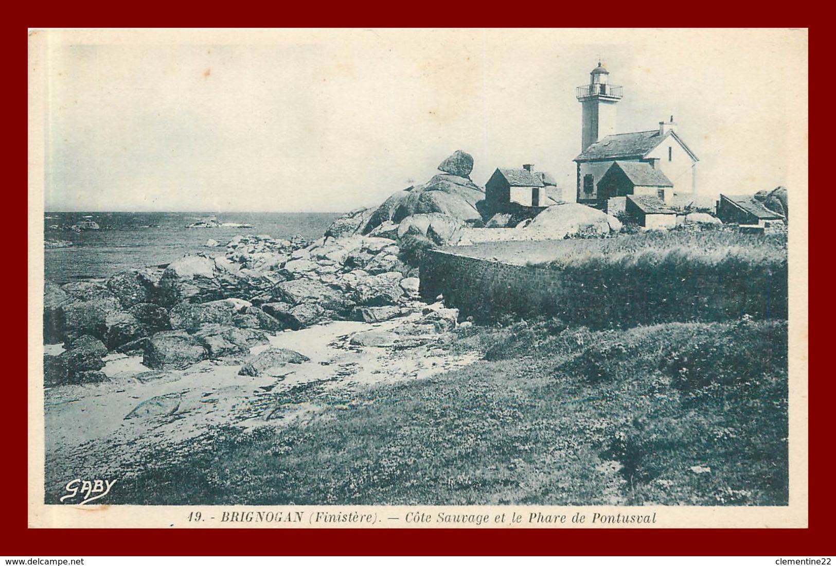 Brignogan * Cote Sauvage Et Le Phare     ( Scan Recto Et Verso ) - Brignogan-Plage