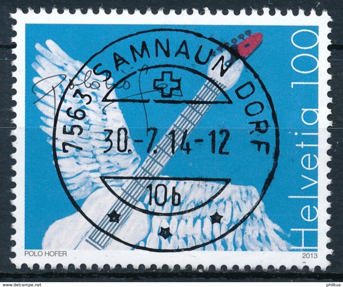 1489 / 2316 Sondermarke Polo Hofer Mit Vollstempel SAMNAUN DORF - Gebraucht