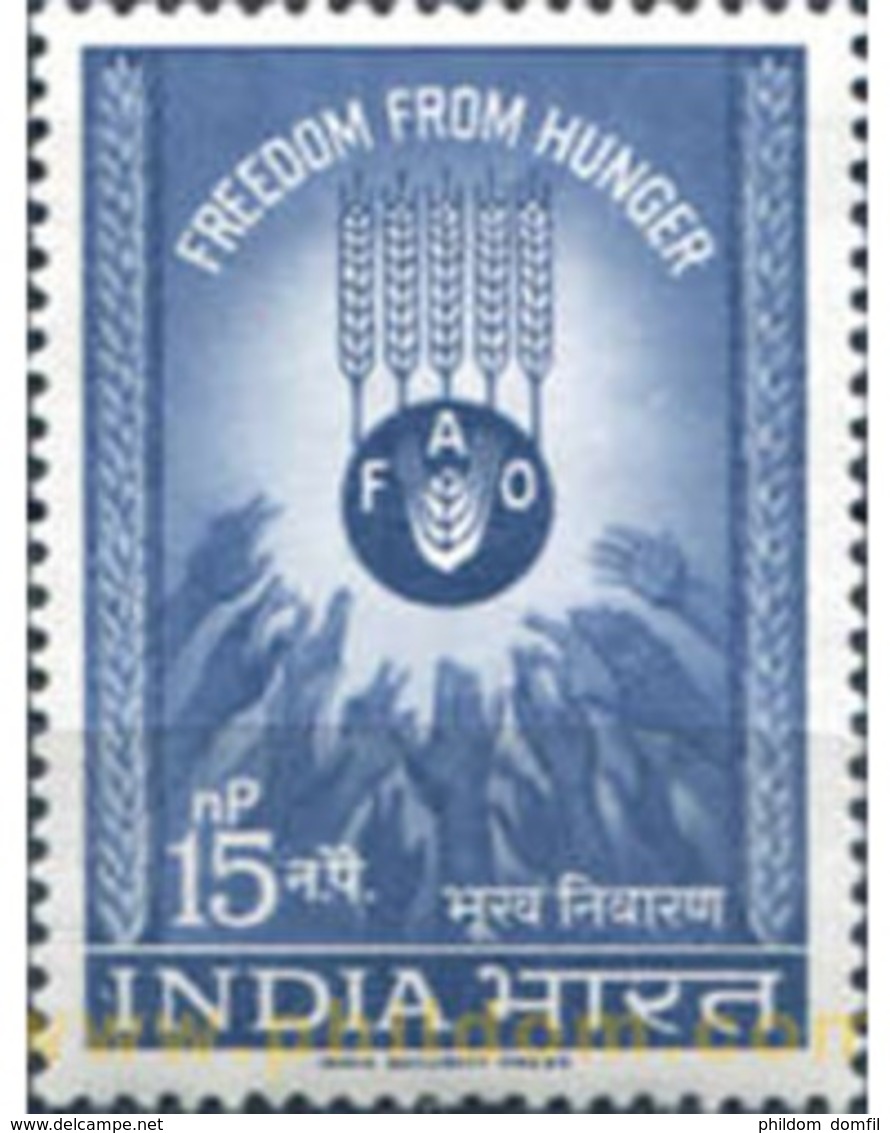 Ref. 325826 * MNH * - INDIA. 1963. CAMPAIGN AGAINST HUNGER . CAMPAÑA CONTRA EL HAMBRE - Ungebraucht