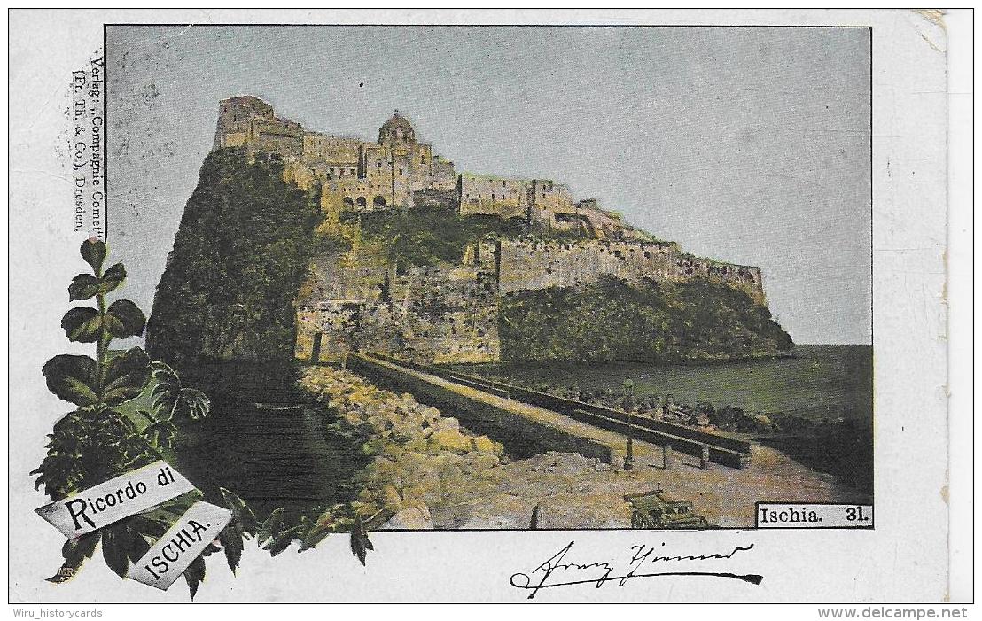 AK 0017  Ricordo Di Ischia Um 1898 - Napoli (Neapel)