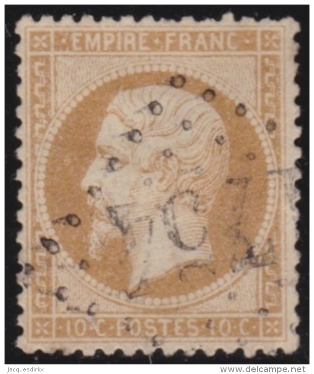 France    .    Yvert   .    21       .     O     .   Oblitéré - 1862 Napoleon III