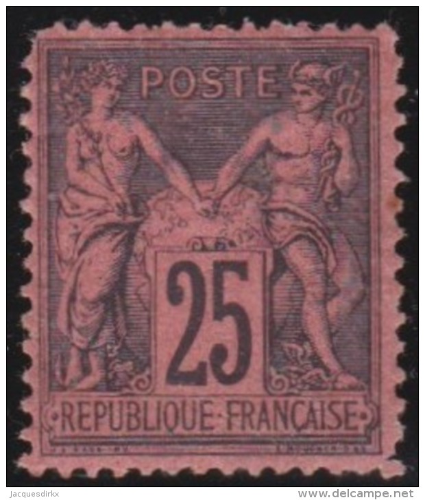 France    .    Yvert   .    91   ( 2 Scans )    .    *     .   Neuf Avec Charniere  .    /   .    Mint-hinged - 1876-1898 Sage (Type II)