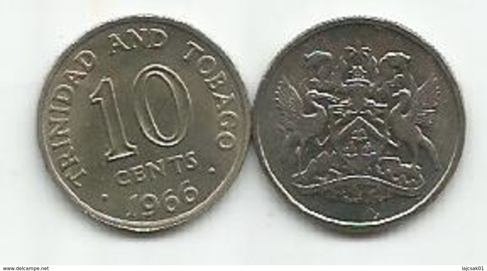 Trinidad And Tobago 10 Cents 1966. High Grade - Trinidad & Tobago