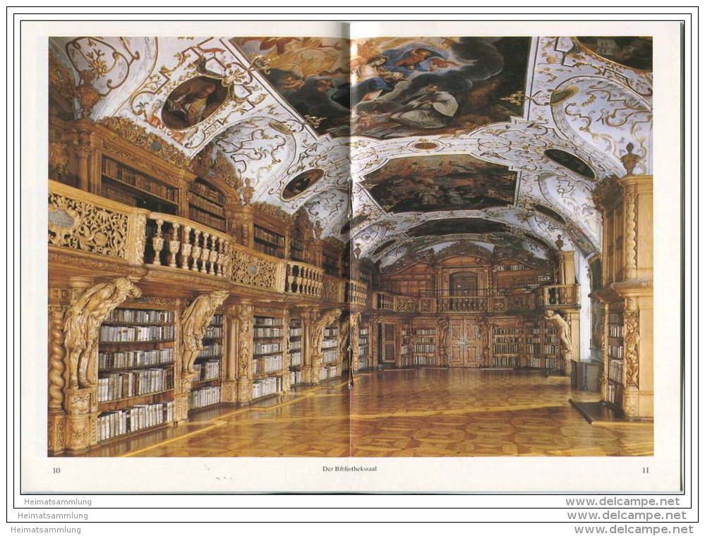 Klosterbibliothek Waldsassen - 20 Seiten Mit 17 Abbildungen - Verlag Gebr. Metz Tübingen - Arte