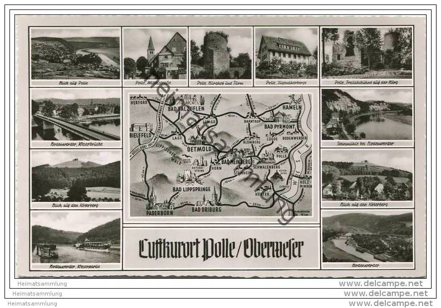 Polle - Foto-AK 50er Jahre - Bodenwerder