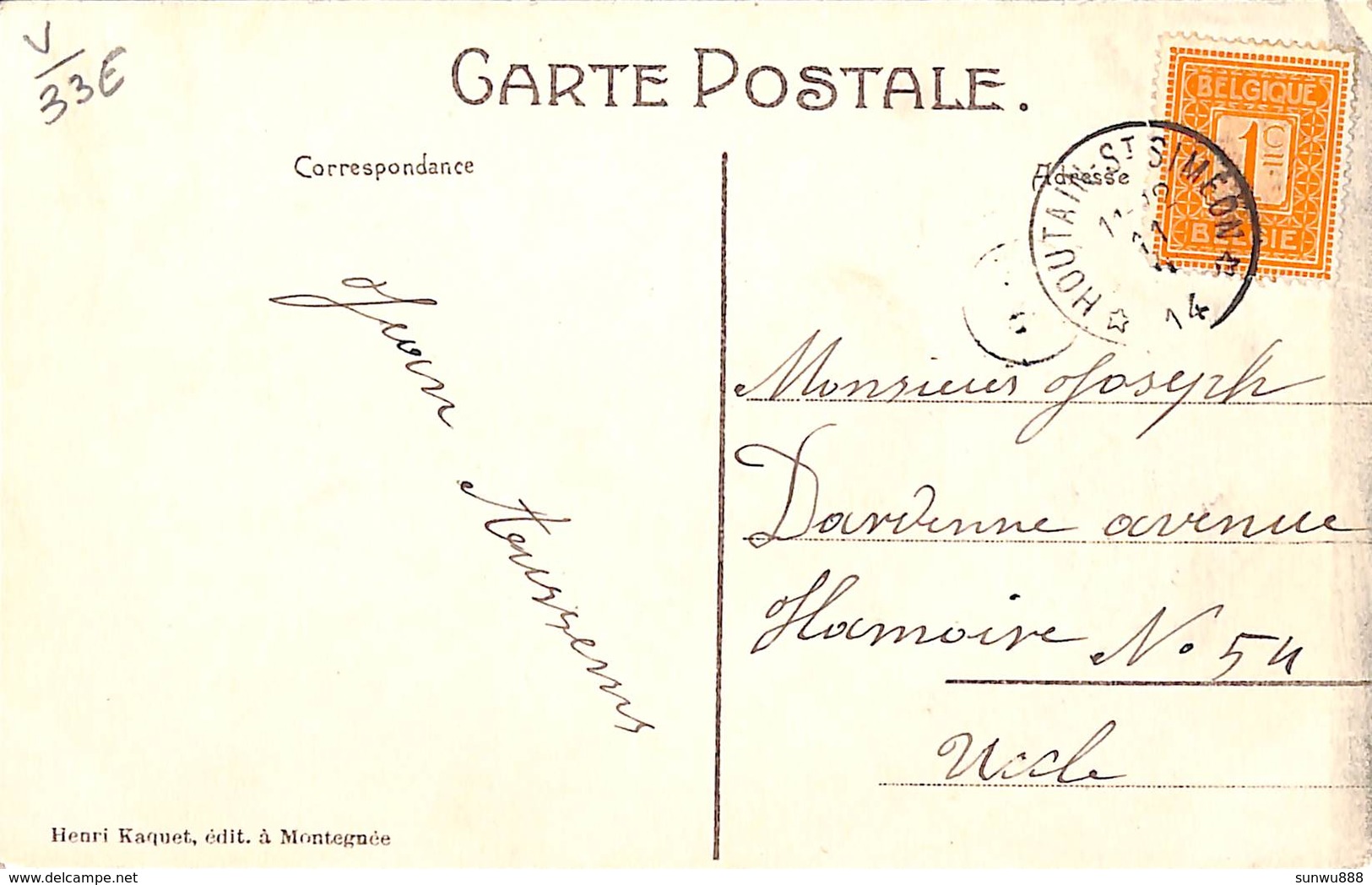 Houtain St-Siméon - Métrain Vinave (top Animation, Café Billard "les Vrais Amis", Travaux, 1914) - Oupeye