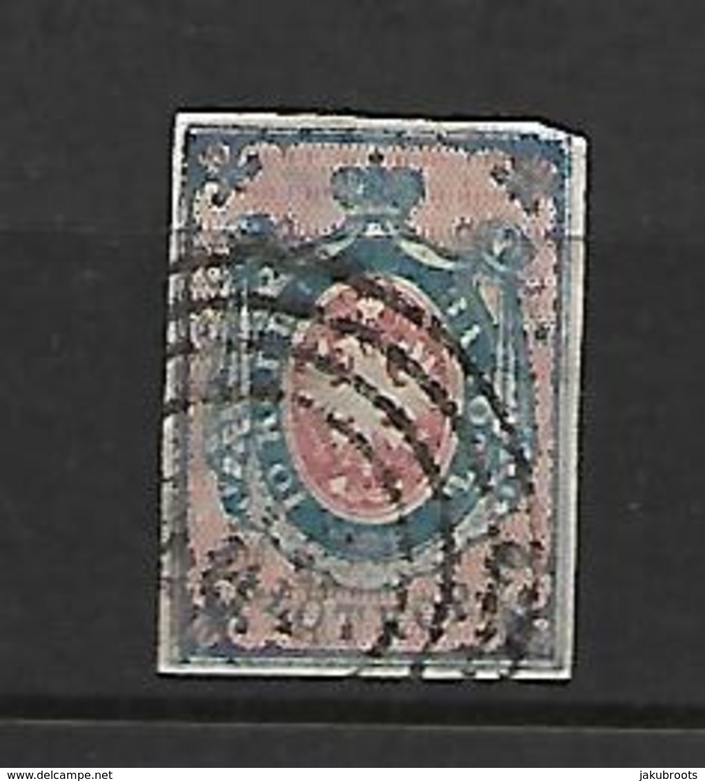 1860 . KINGDOM  OF POLAND  No.1 IMPERFORATE STAMP  RUSSIAN  ARMS  10 Kop. - ...-1860 Préphilatélie