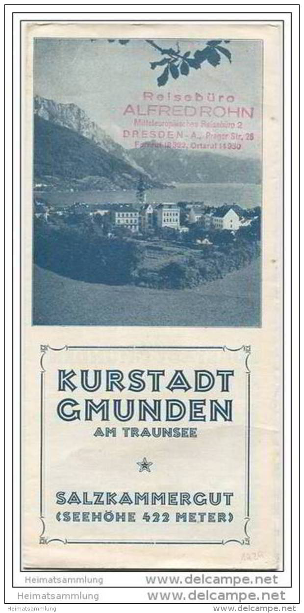Gmunden 1929 - Faltblatt Mit 15 Abbildungen - Oesterreich