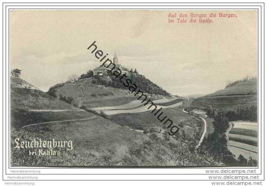 Leuchtenburg Bei Kahla Ca. 1910 - Kahla