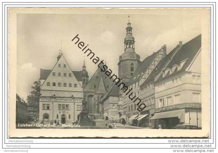 Lutherstadt Eisleben - Marktplatz - Foto-AK - Eisleben