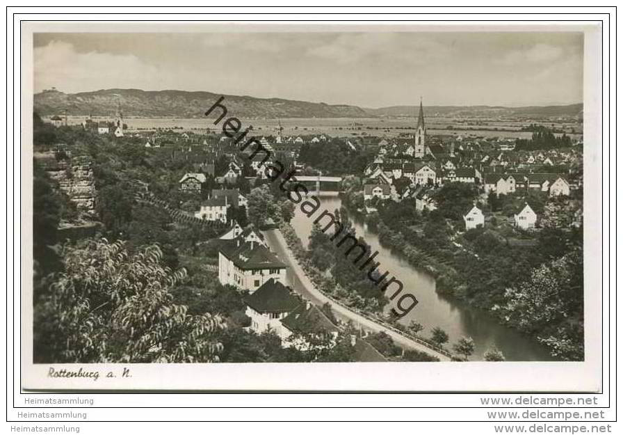 Rottenburg Am Neckar - Gesamtansicht - Foto-AK 40er Jahre - Rottenburg