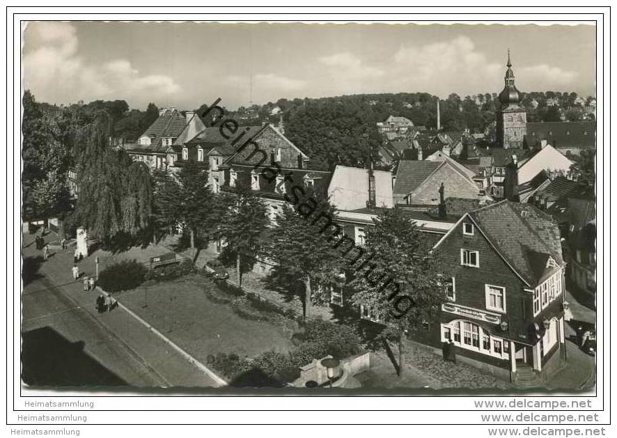 Lennep - Bismarckplatz - Gaststätte Bismarckplatz - Foto-AK 50er Jahre - Remscheid