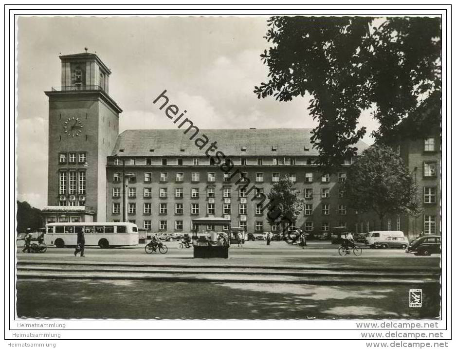 Berlin - Tempelhof - Rathaus - Foto-AK Grossformat 50er Jahre - Tempelhof