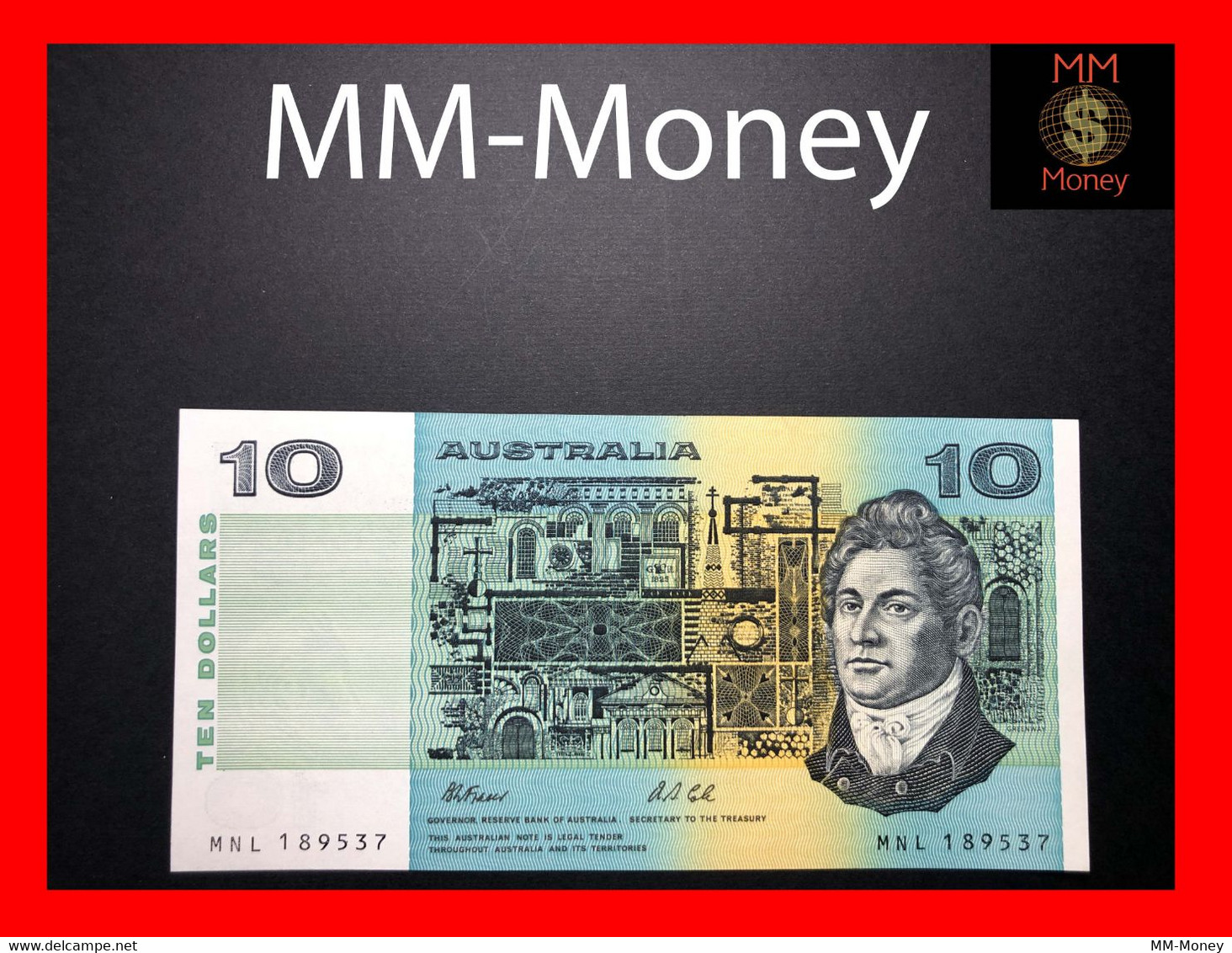 AUSTRALIA 10 $ 1991 P. 45 G    Sig. Fraser - Cole   UNC     [MM-Money] - 1974-94 Australia Reserve Bank (paper Notes)