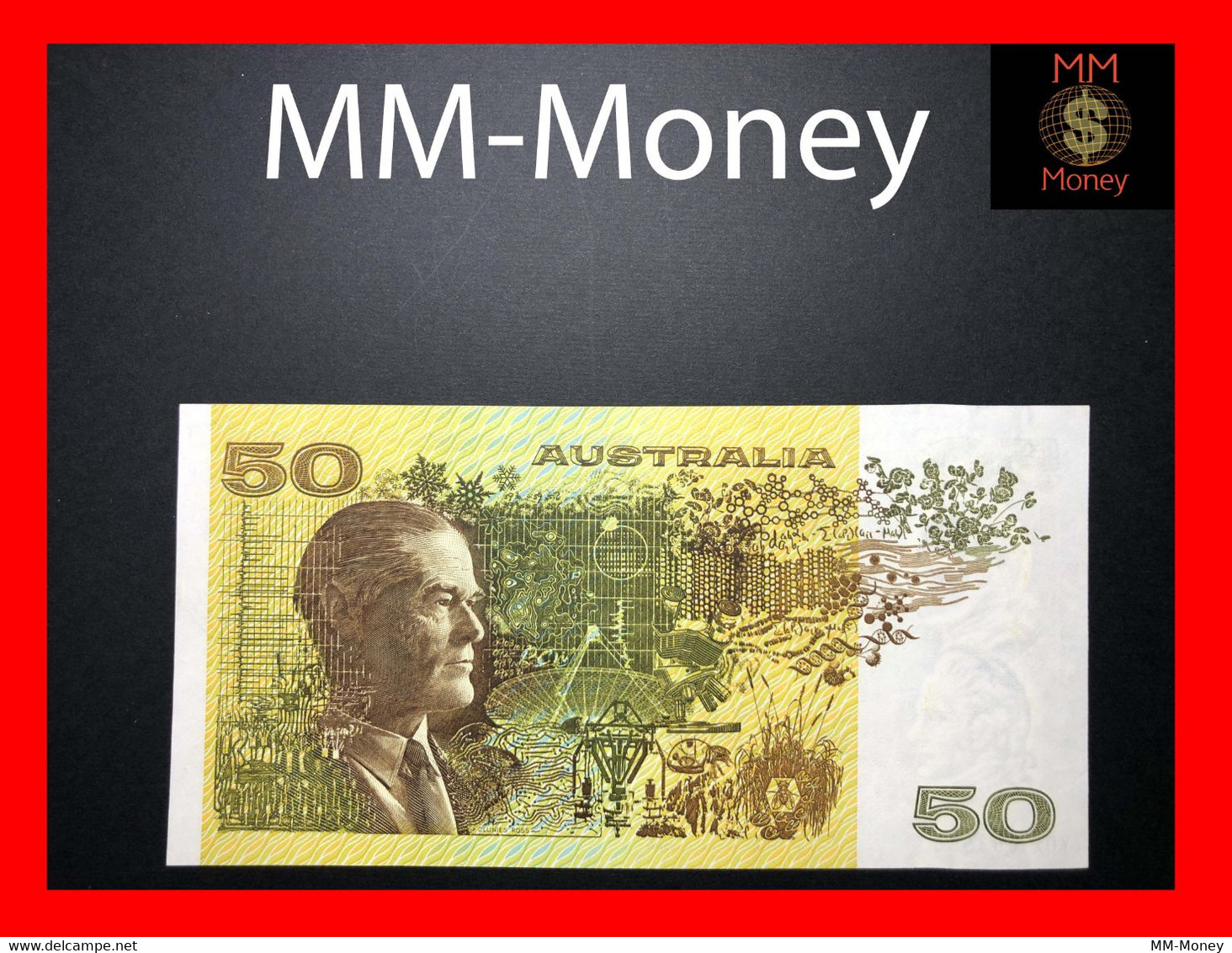 AUSTRALIA 50 $ 1979 P. 47 C     Sig. Knight - Stone  XF \ AU    [MM-Money] - 1974-94 Australia Reserve Bank (Banknoten Aus Papier)