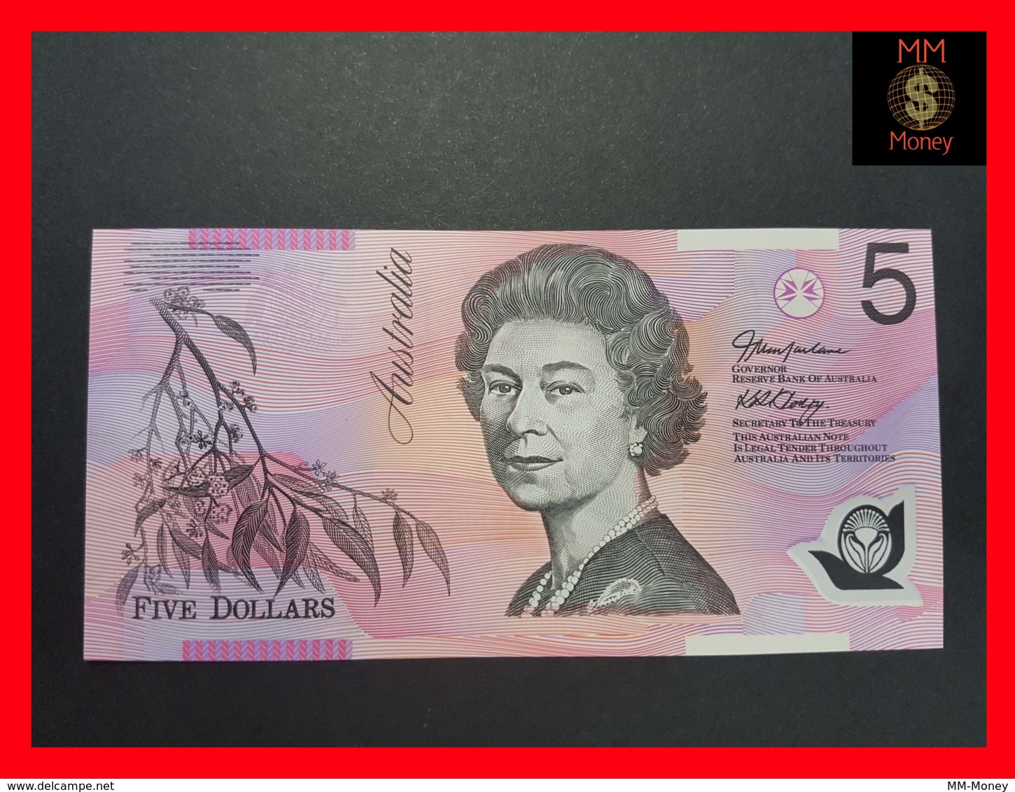 AUSTRALIA 5 $ 2005 P. 57 F   Polymer  Sig. Macfarlane - Henry   UNC   [MM-Money] - 2005-... (polymer Notes)