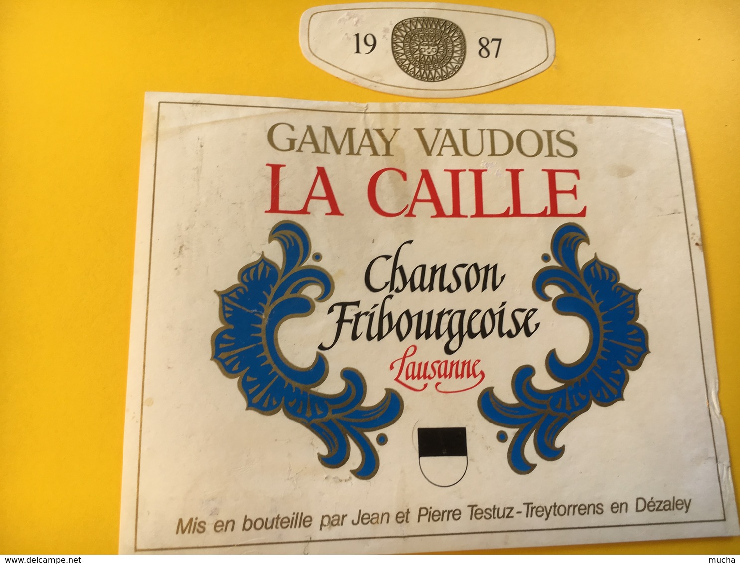 8775 - Chanson Fribourgeoise Lausanne Suisse Gamay Vaudois La Caille - Music