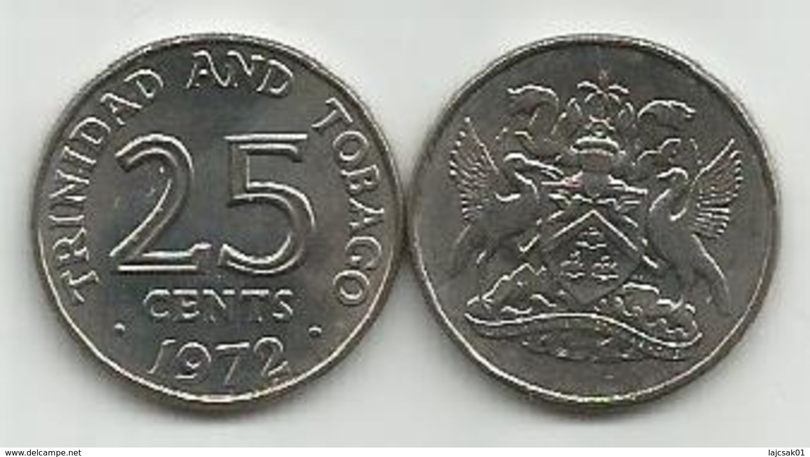 Trinidad And Tobago 25 Cents 1972. High Grade - Trinité & Tobago