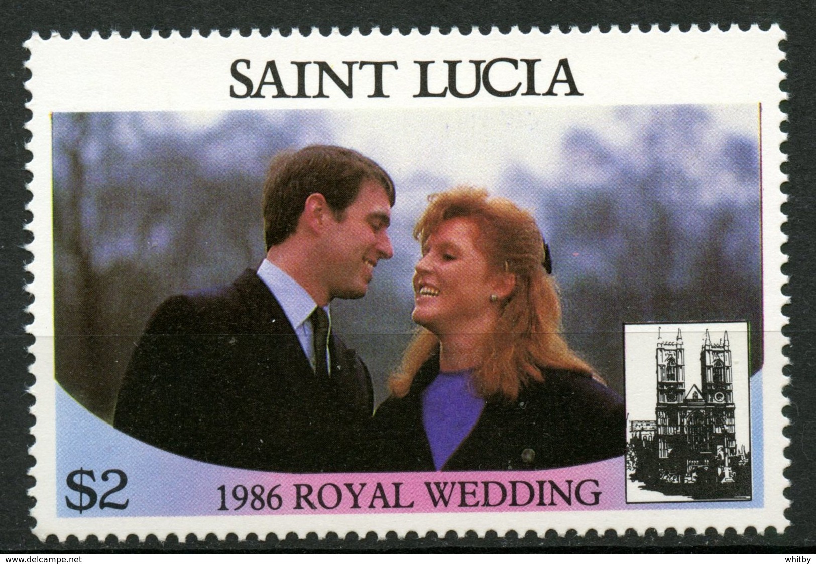 St. Lucia 1986 $2.00 Royal Wedding Issue #840a  MNH - St.Lucia (1979-...)