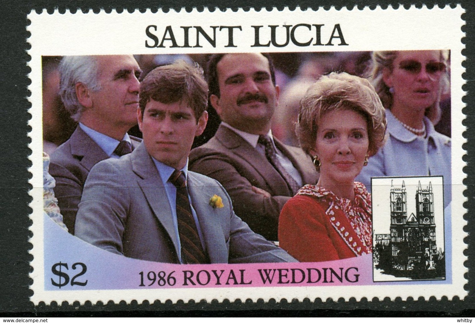 St. Lucia 1986 $2.00 Royal Wedding Issue #840b  MNH - St.Lucia (1979-...)