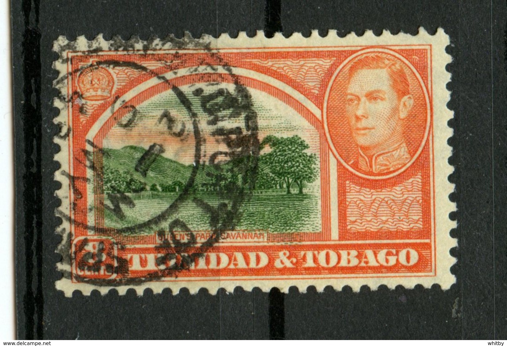 Trinidad And Tobago 1938  8p Queens Park Issue #56 - Trinidad & Tobago (1962-...)