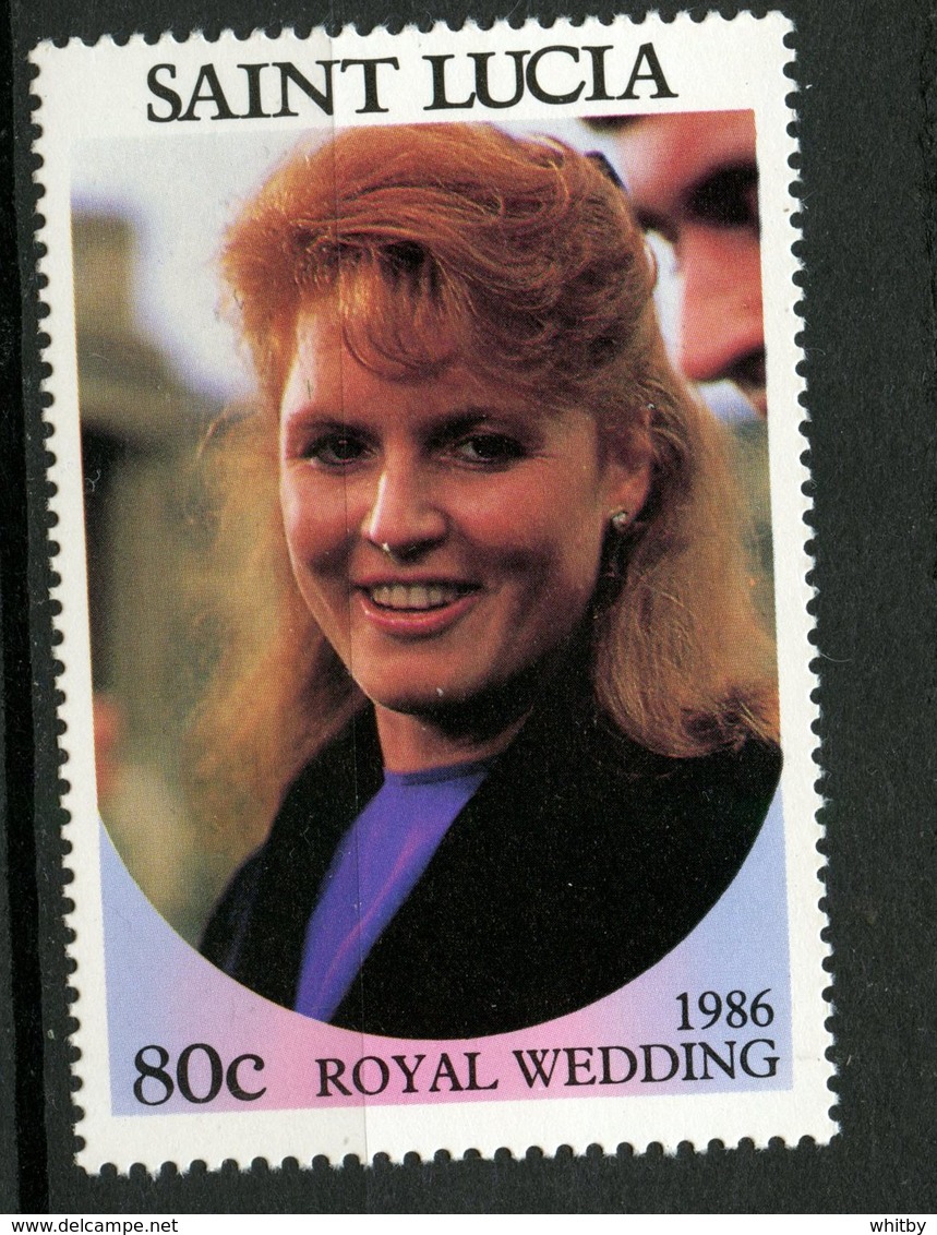 St. Lucia 1986 80c Royal Wedding Issue #839a  MNH - St.Lucia (1979-...)