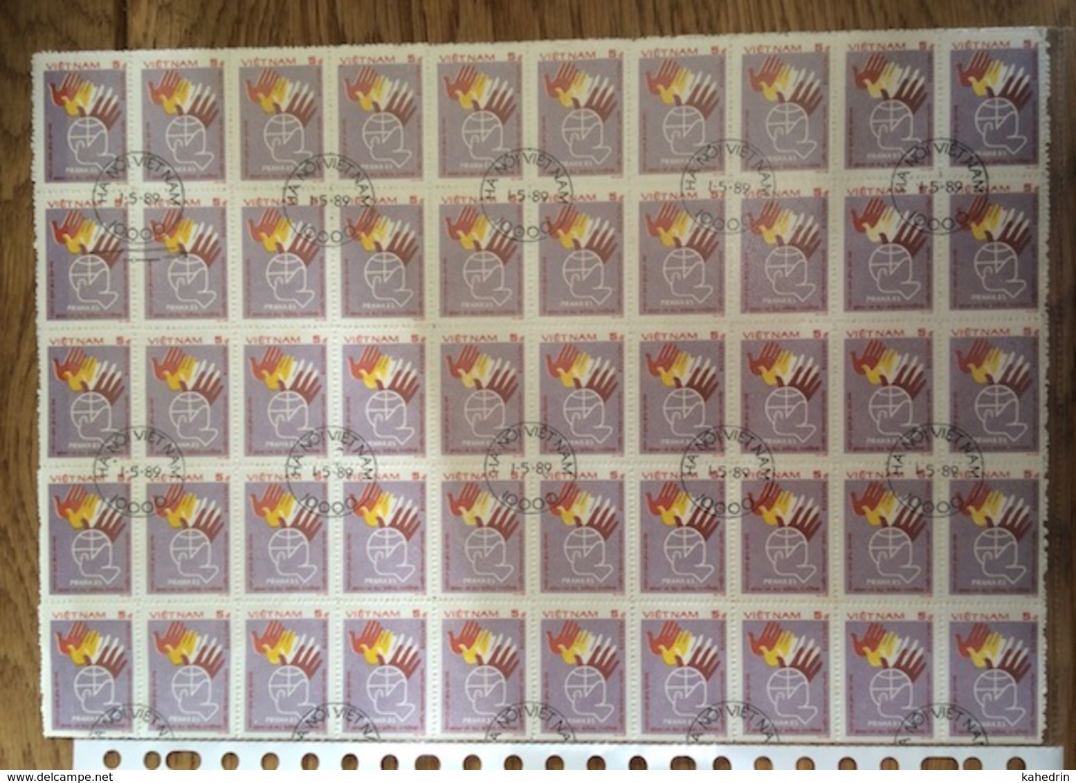 Vietnam 1983, 100 X Peace, Vrede, Frieden, Paix, Paz, Pace (o), Used - Vietnam