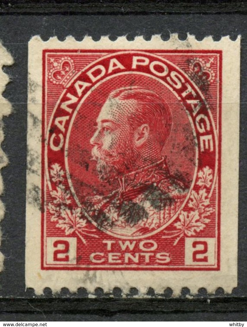 Canada 1913 2 Cent Admiral Coil Issue #132 - Used Stamps