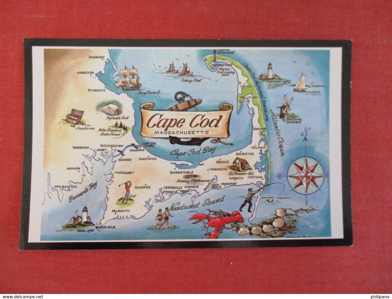 Map - Massachusetts > Cape Cod      Ref 3047 - Cape Cod