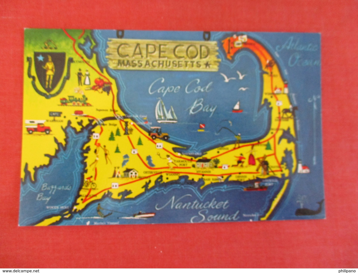 Map - Massachusetts > Cape Cod      Ref 3047 - Cape Cod