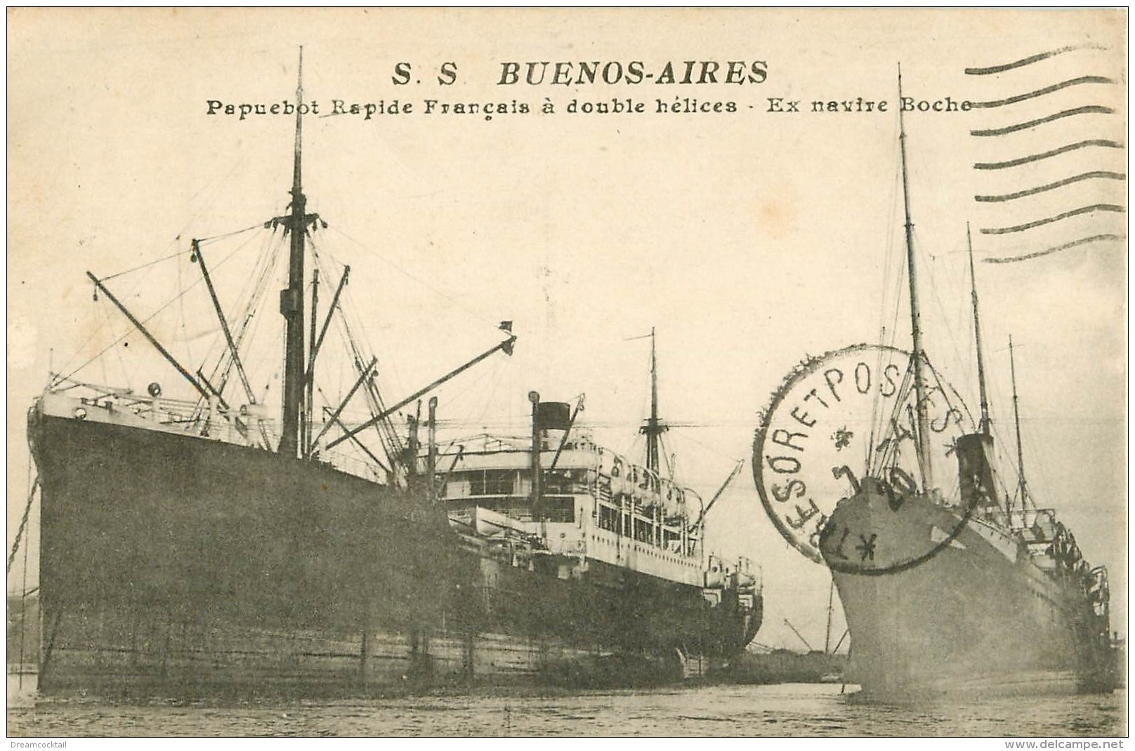 WW Promotion : Navires, Bateaux, Paquebots Et Marine De Guerre. Le BUENOS-AIRES Ex Navire Boche 1920 - Guerre