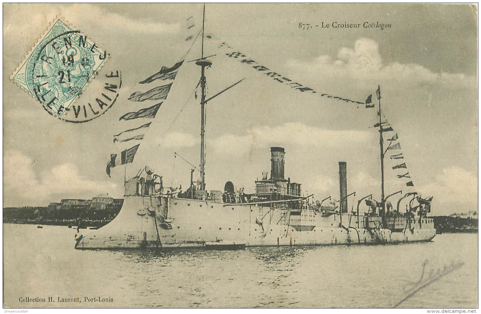 WW Promotion : Navires, Bateaux, Paquebots Et Marine De Guerre. Le COËLLOGON Croiseur - Guerre