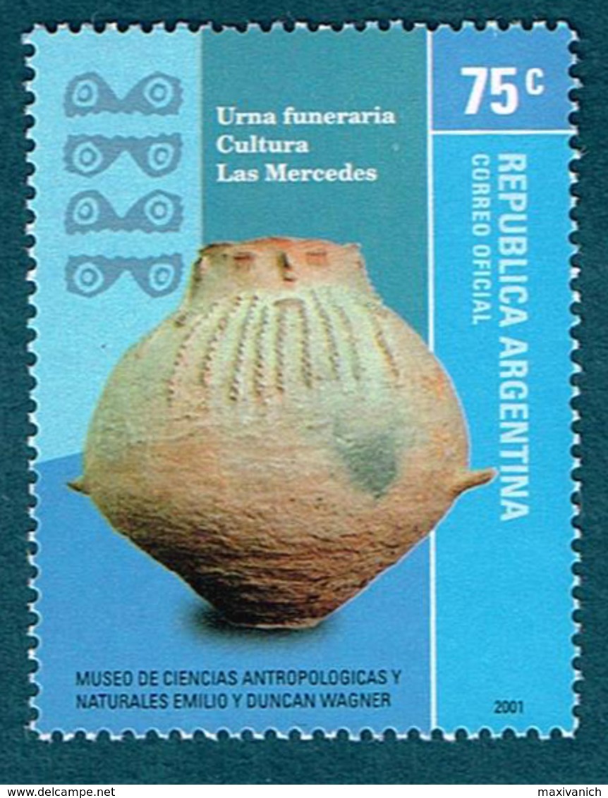 Argentina 2001 Museum Antropology Pottery MNH - Nuevos