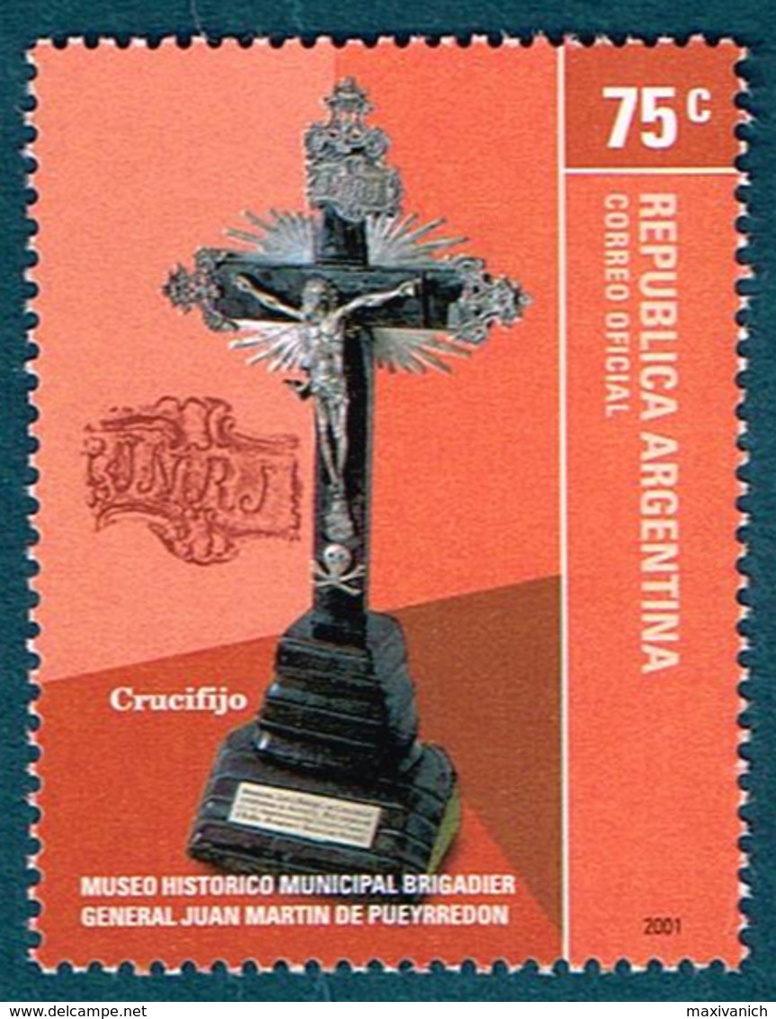 Argentina 2001 Historic Museum General Martín De Pueyrredón Religion MNH - Unused Stamps