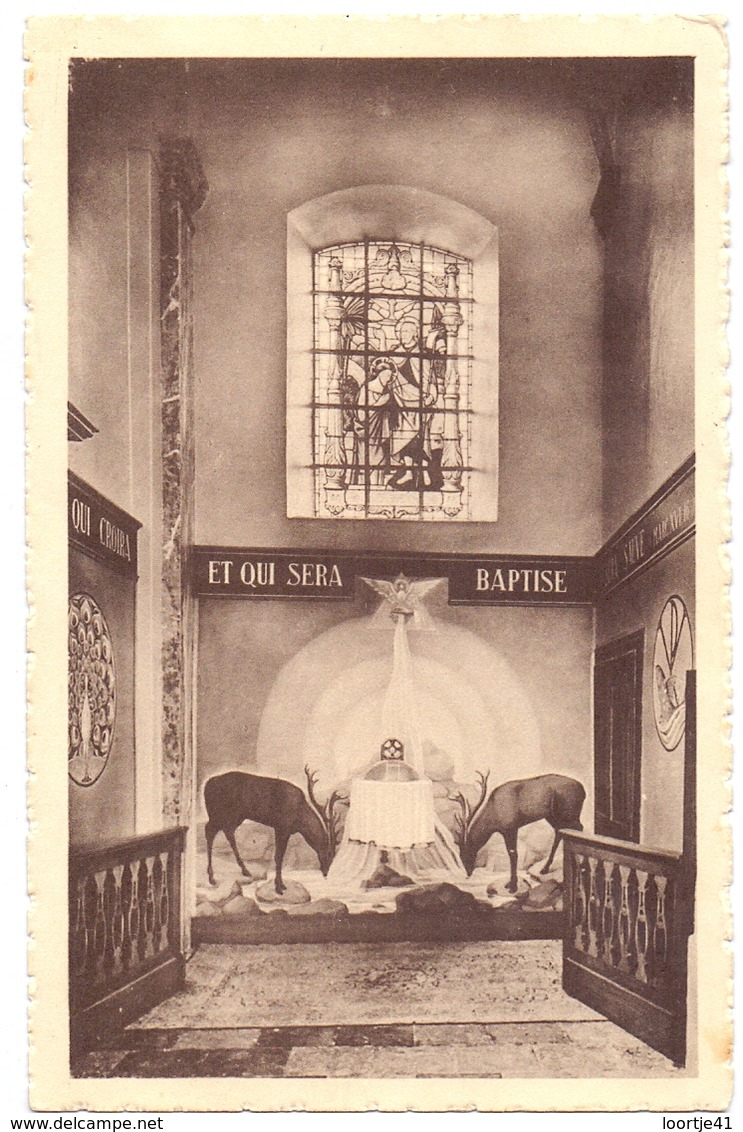 CP - Hacquegnies - Eglise - Les Fonts Baptismaux - 1949 - Frasnes-lez-Anvaing