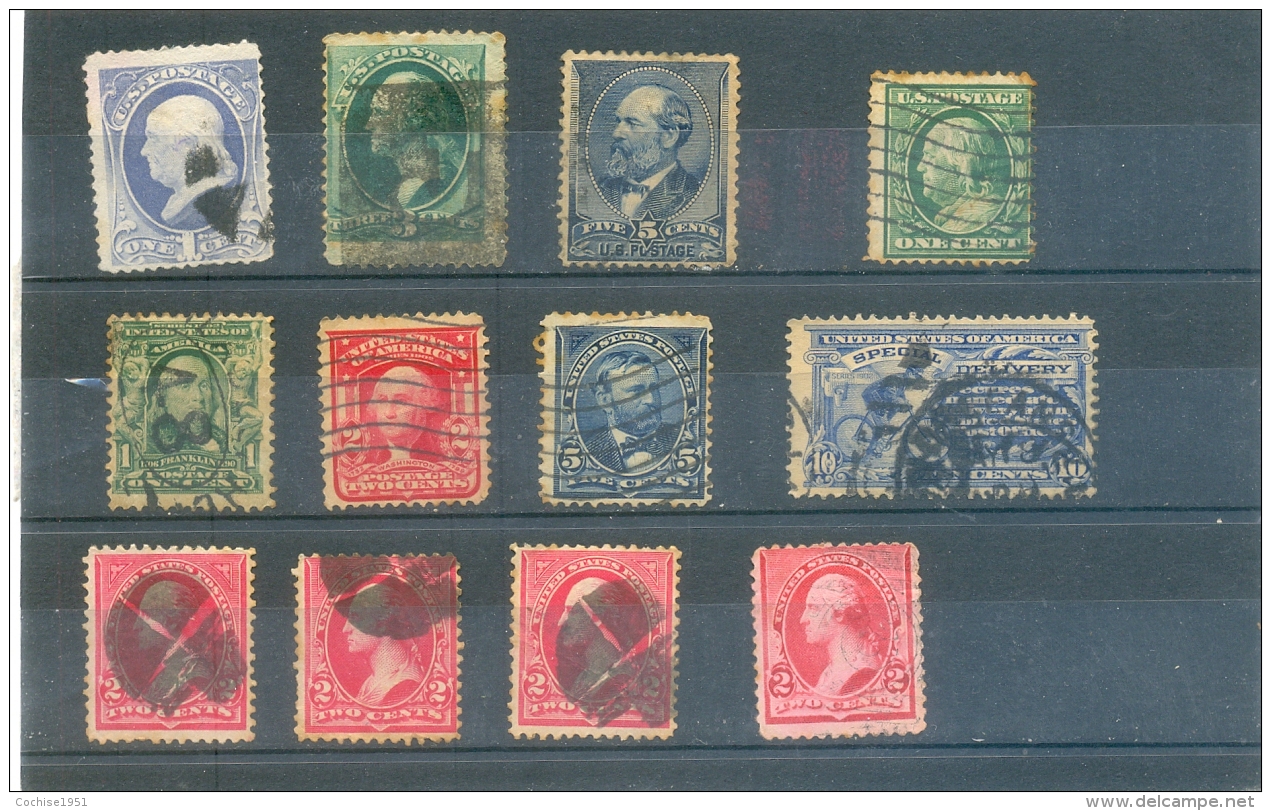 Petit Lot ETATS UNIS Anciens - Vrac (max 999 Timbres)