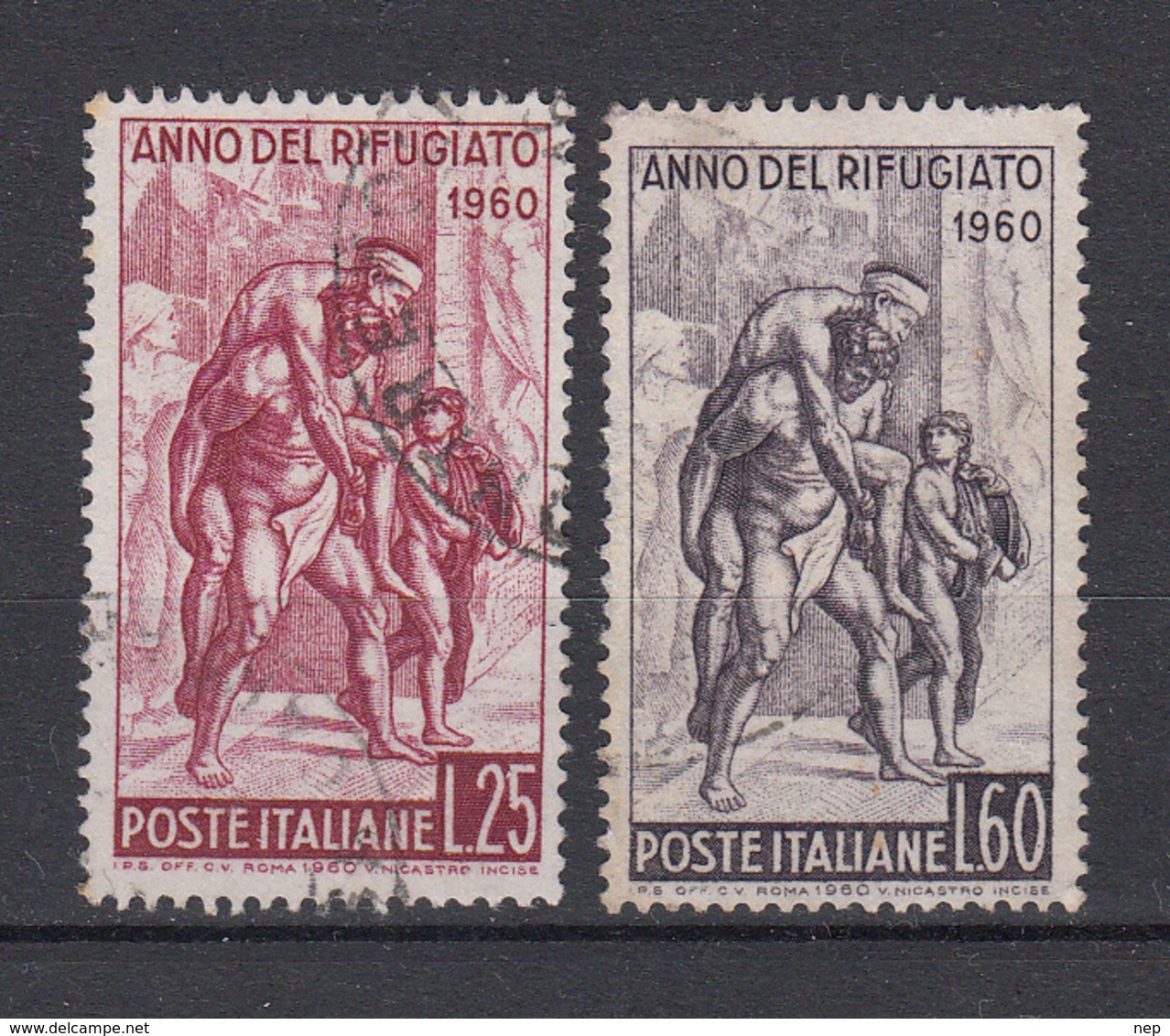 ITALIË - Michel - 1960 - Nr 1058/59 - Gest/Obl/Us - 1946-60: Gebraucht