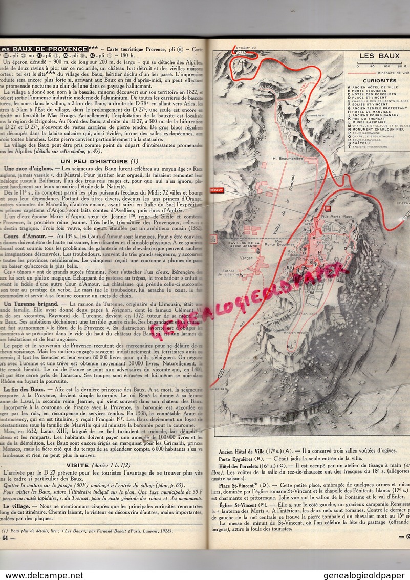 GUIDE MICHELIN PROVENCE - 1959 AIGUES MORTES-ARLES AVIGNON-AIX EN PROVENCE-LES BAUX- SAINT ANDEOL-CARPENTRAS-MARTIGUES - Michelin-Führer