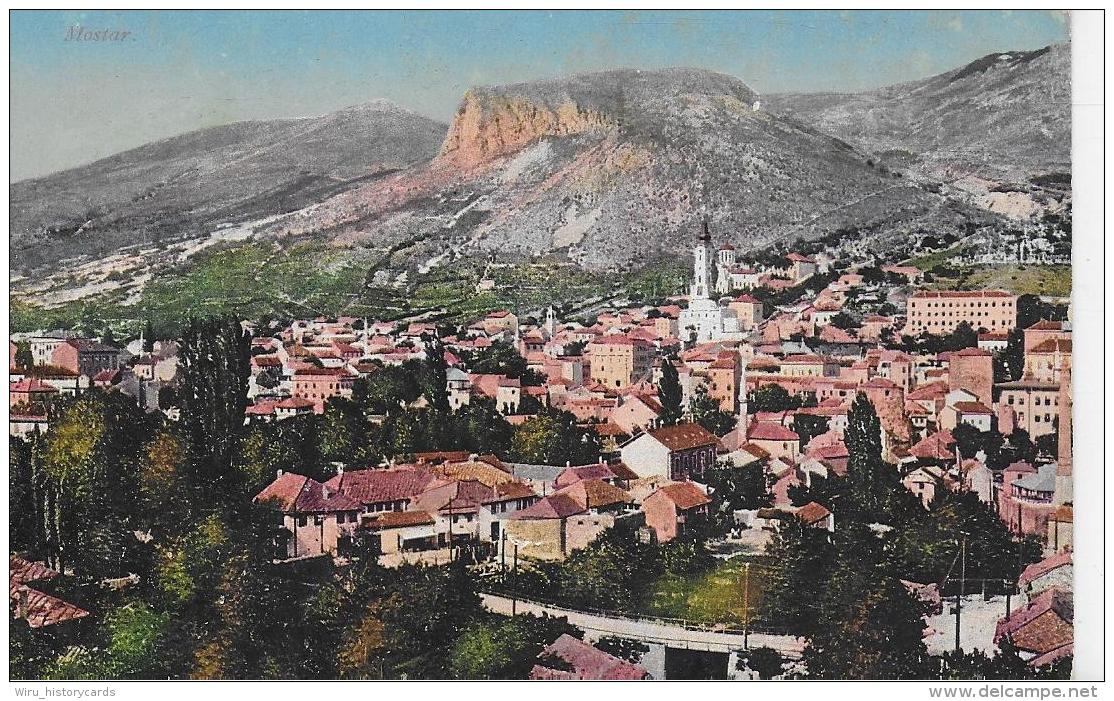 AK 0018  Mostar - Panorama Um 1913 - Bosnien-Herzegowina