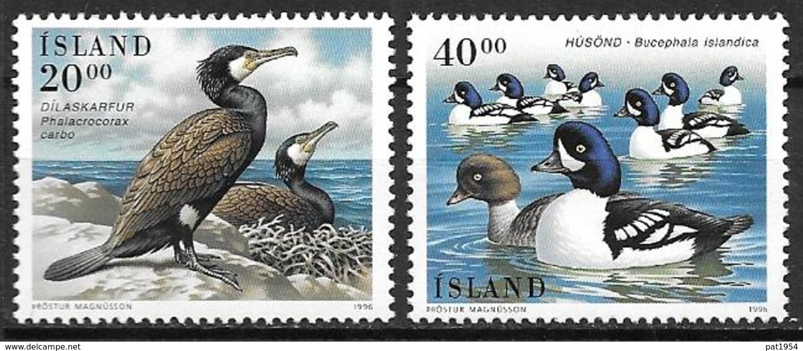 Islande 1996 N°793/794 Neufs Oiseaux Cormorans Et Garrots - Ungebraucht