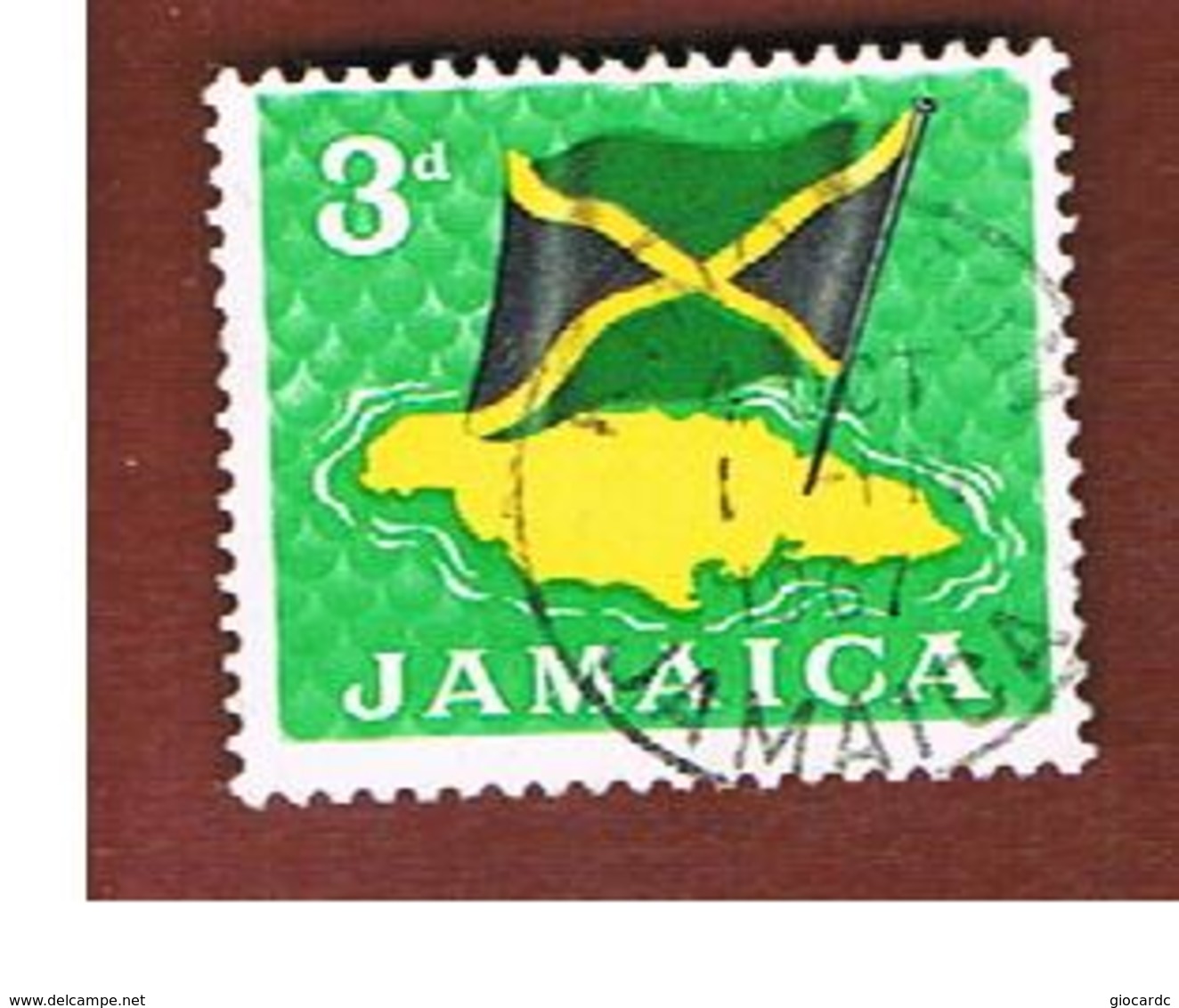 GIAMAICA (JAMAICA)  - SG 221  -  1964  FLAG   - USED° - Giamaica (1962-...)