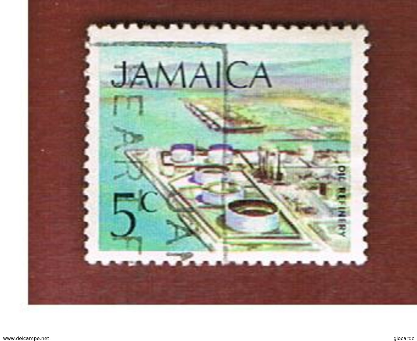 GIAMAICA (JAMAICA)  - SG 348 -  1972  OIL REFINERY  - USED° - Giamaica (1962-...)