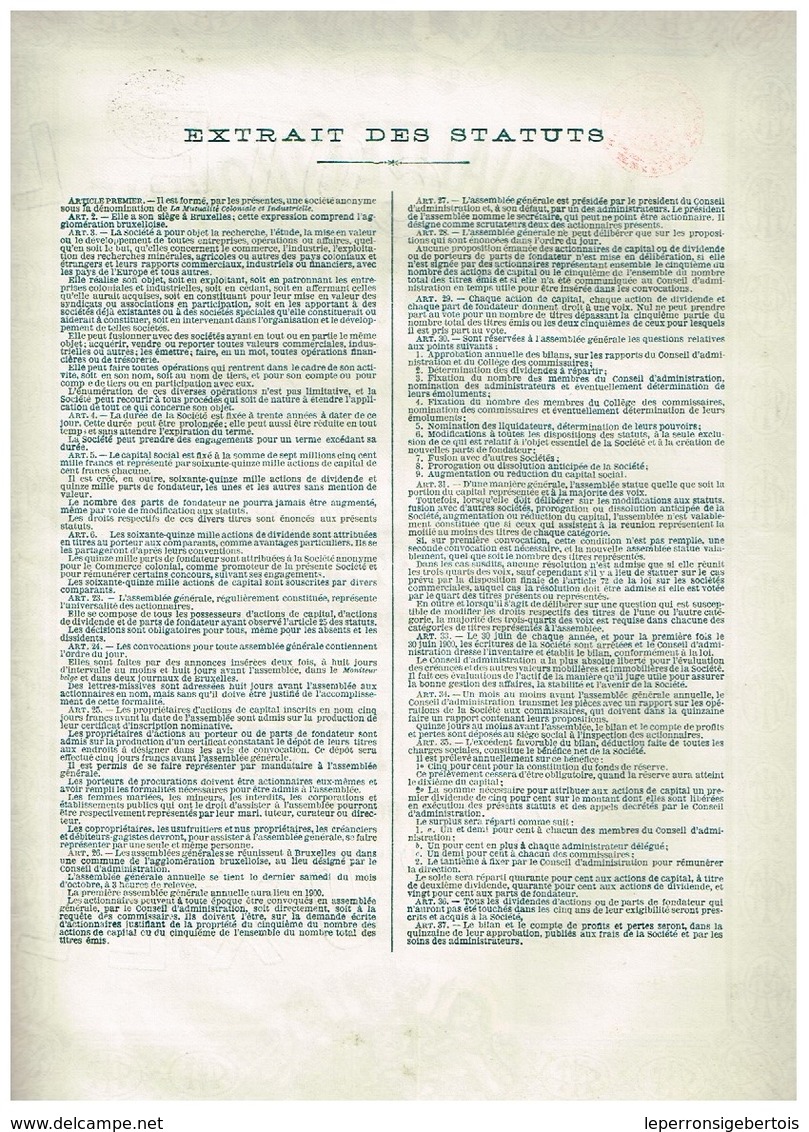 Action Ancienne - La Mutualité Coloniale & Industrielle - Titre De 1899 - N° 00977 - Afrika