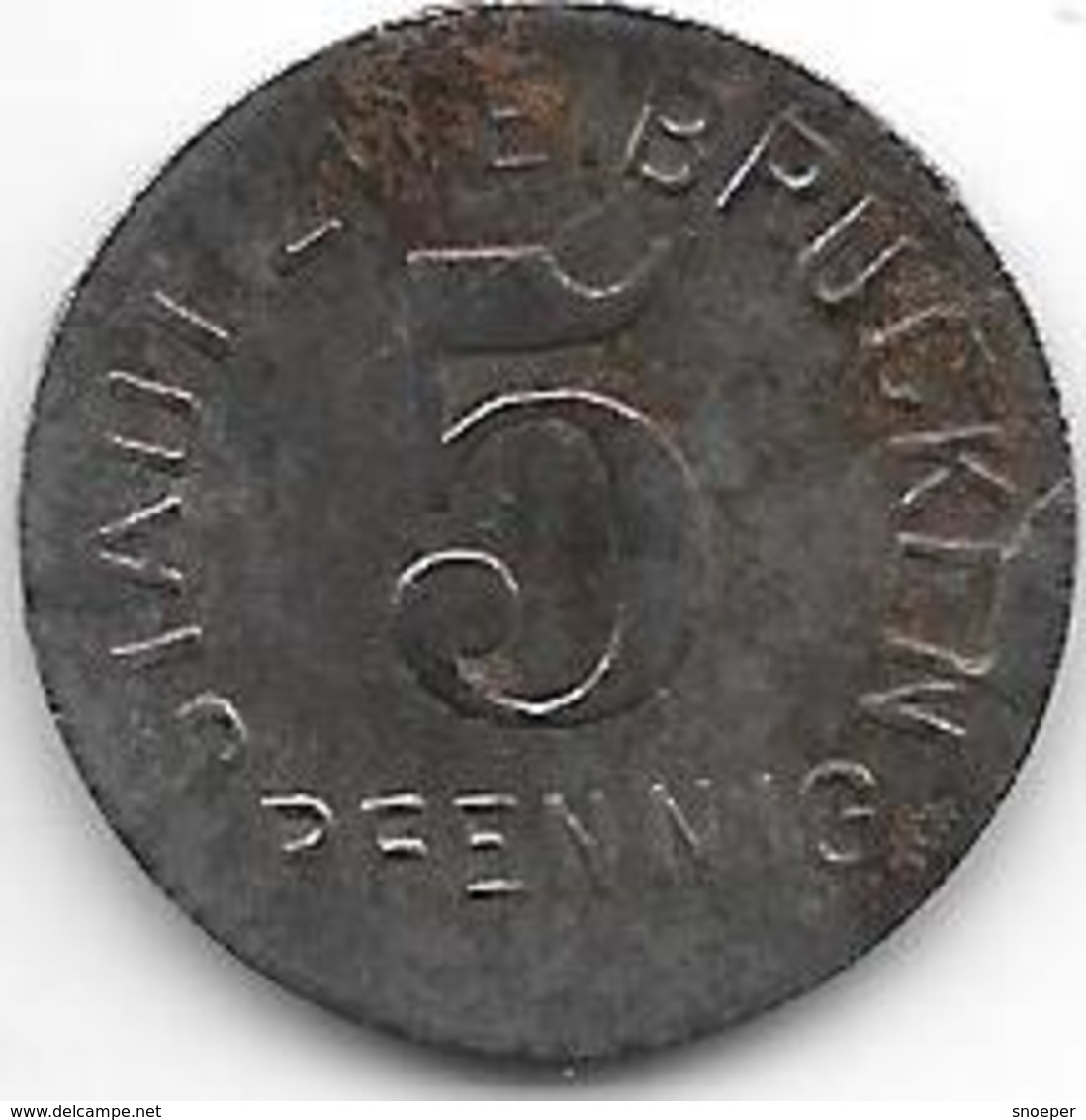 *notgeld Zweibrucken 5 Pfennig 1919 Fe 14598.1 - Autres & Non Classés